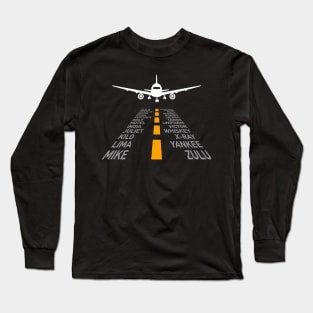 Runway - phonetic alphabet Long Sleeve T-Shirt